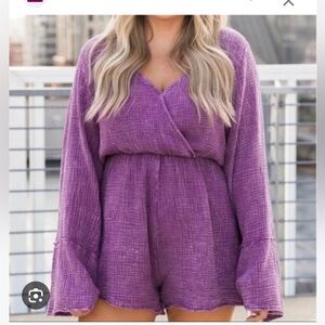 Long sleeve romper